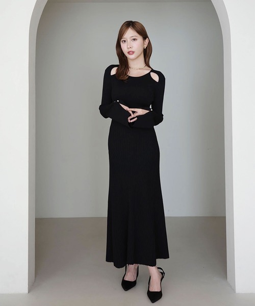 全骨格対応】リブニットフレアワンピース（ワンピース）｜EIMY ISTOIRE