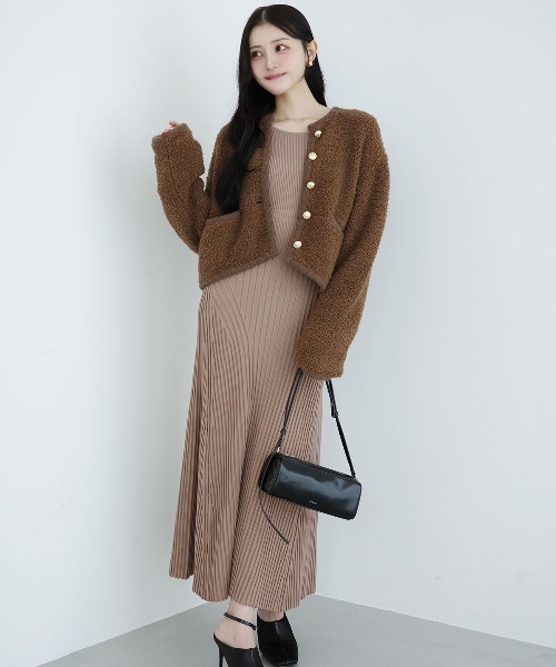 全骨格対応】リブニットフレアワンピース（ワンピース）｜EIMY ISTOIRE