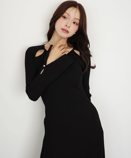 全骨格対応】リブニットフレアワンピース（ワンピース）｜EIMY ISTOIRE