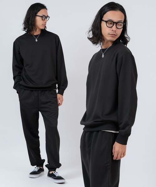 スムース 裏毛スウェット トレーナー ＆ ジョガーパンツ セットアップ