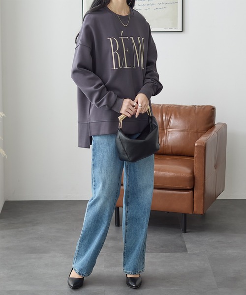 ReDial(リダイアル)の「リッチエアジャージー金刺繍ロゴスウェット(スウェット・レディース・モカ/ブラック/チャコール/杢グレー・L/LL/3L/M)」の20枚目の写真