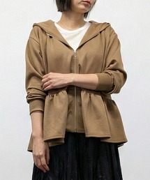 Muscat（マスカット）の「ペプラムデザイン ジップアップパーカー（パーカー）」