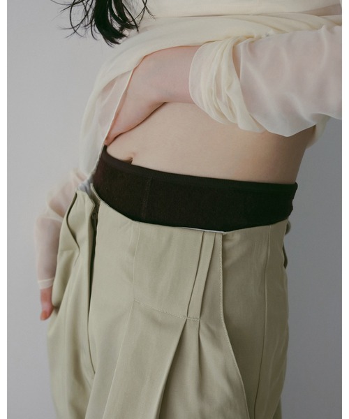 anuke（アンヌーク）の「Twill Loose Pants（その他パンツ・レディース・ベージュ/アイボリー・36inch/38inch）」の10枚目の写真