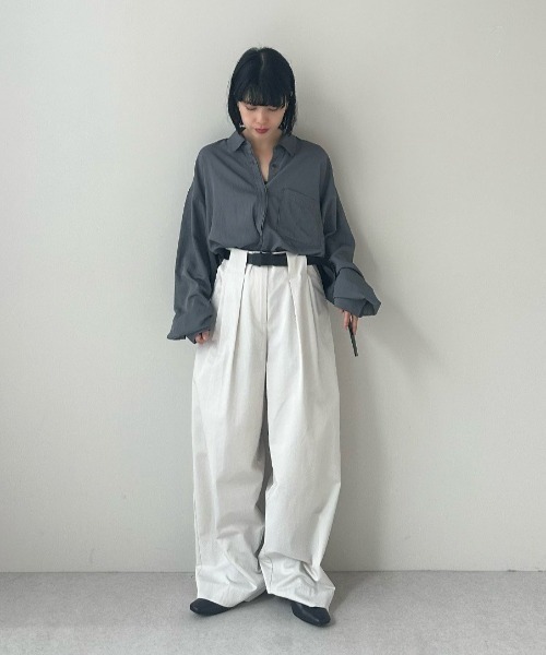 anuke（アンヌーク）の「Twill Loose Pants（その他パンツ・レディース・ベージュ/アイボリー・36inch/38inch）」の22枚目の写真