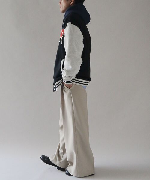 CRAFT STANDARD BOUTIQUE（クラフトスタンダードブティック）の「サガラ刺繍スタジャン（スタジャン・メンズ・ネイビー/ブラック・L/LL）」の7枚目の写真