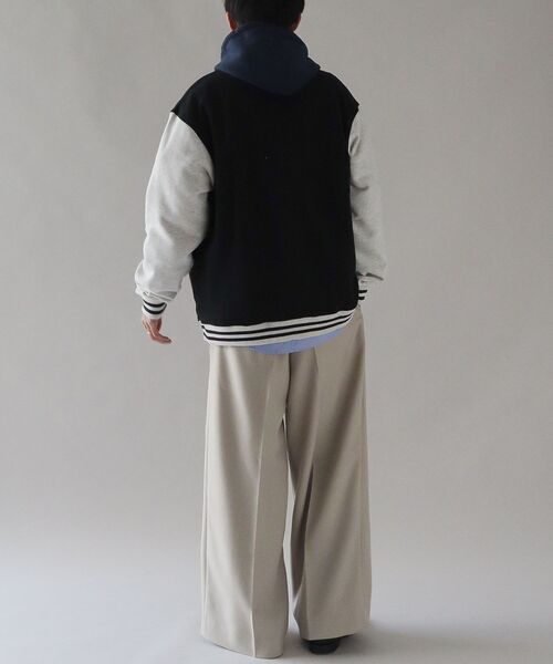 CRAFT STANDARD BOUTIQUE（クラフトスタンダードブティック）の「サガラ刺繍スタジャン（スタジャン・メンズ・ネイビー/ブラック・L/LL）」の8枚目の写真