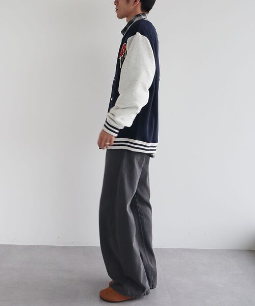 CRAFT STANDARD BOUTIQUE（クラフトスタンダードブティック）の「サガラ刺繍スタジャン（スタジャン・メンズ・ネイビー/ブラック・L/LL）」の13枚目の写真