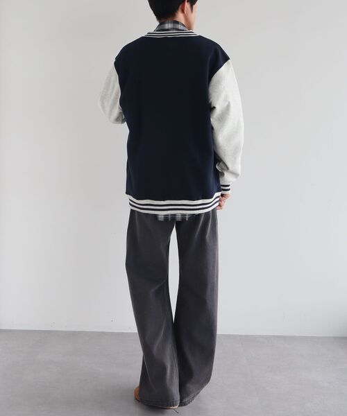 CRAFT STANDARD BOUTIQUE（クラフトスタンダードブティック）の「サガラ刺繍スタジャン（スタジャン・メンズ・ネイビー/ブラック・L/LL）」の14枚目の写真