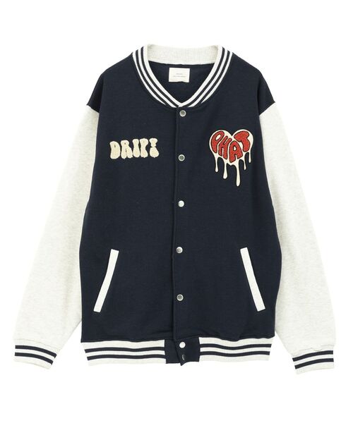 CRAFT STANDARD BOUTIQUE（クラフトスタンダードブティック）の「サガラ刺繍スタジャン（スタジャン・メンズ・ネイビー/ブラック・L/LL）」の15枚目の写真