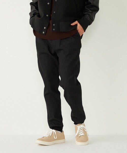 SHIPS Colors:〈手洗い可能〉バック フリース 裏起毛 ストレッチ リブ