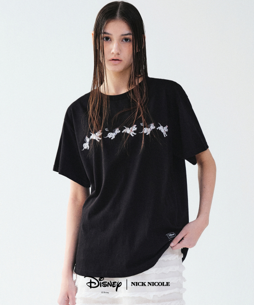 NICK&NICOLE(ニックアンドニコール)の「DISNEY BUTTERFLY 101 DALMATIAN TOP_BLACK(Tシャツ/カットソー・レディース・その他・FREE)」の1枚目の写真