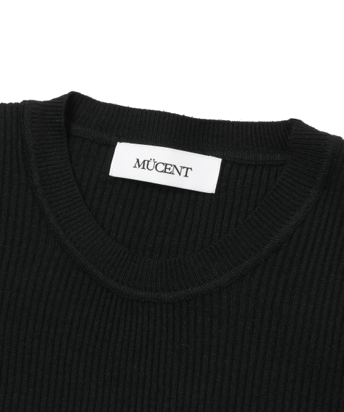MUCENT(ムセント)の「アリモ ラウンドネック クロップリブニット (3カラー)(ニット/セーター・レディース・ブラック/グレー/アイボリー・FREE)」の9枚目の写真