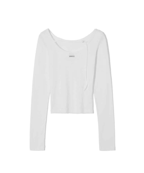 RENSE（レンセ）の「Back Point Boat Neck Sleeve White（Tシャツ/カットソー・レディース・その他・FREE）」の5枚目の写真