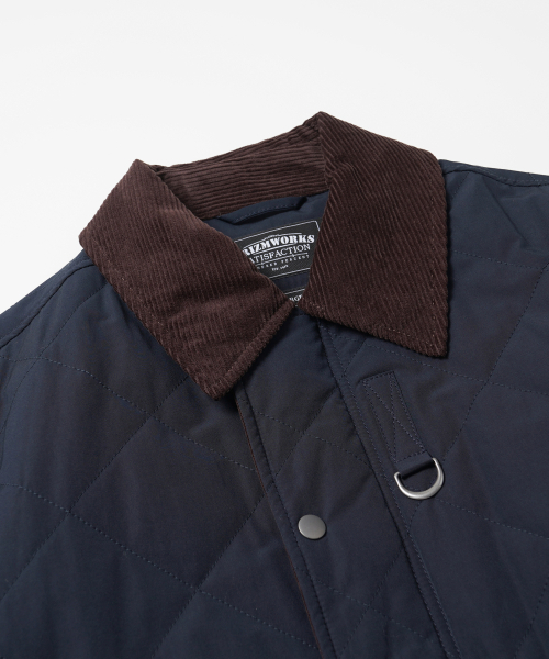 FRIZMWORKS(フリズムワークス)の「QUILTED HERITAGE HUNTING JACKET _ NAVY(ミリタリージャケット・メンズ・その他・SMALL/MEDIUM/LARGE)」の4枚目の写真