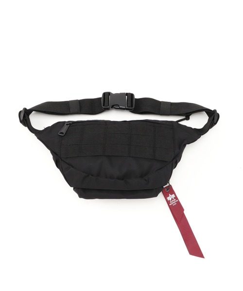 Alpha Industries(アルファインダストリーズ)の「Alpha Industries/アルファインダストリーズ/Tactical Waist Bag/タクティカル ウエスト バッグ(ボディバッグ/ウエストポーチ・メンズ・ブラック・F)」の3枚目の写真
