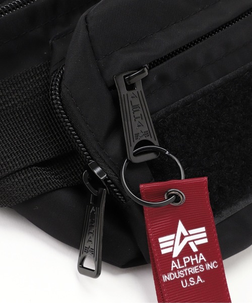 Alpha Industries(アルファインダストリーズ)の「Alpha Industries/アルファインダストリーズ/Tactical Waist Bag/タクティカル ウエスト バッグ(ボディバッグ/ウエストポーチ・メンズ・ブラック・F)」の5枚目の写真