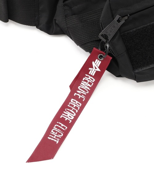 Alpha Industries(アルファインダストリーズ)の「Alpha Industries/アルファインダストリーズ/Tactical Waist Bag/タクティカル ウエスト バッグ(ボディバッグ/ウエストポーチ・メンズ・ブラック・F)」の6枚目の写真