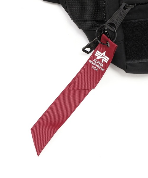 Alpha Industries(アルファインダストリーズ)の「Alpha Industries/アルファインダストリーズ/Tactical Waist Bag/タクティカル ウエスト バッグ(ボディバッグ/ウエストポーチ・メンズ・ブラック・F)」の7枚目の写真
