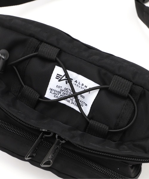 Alpha Industries(アルファインダストリーズ)の「Alpha Industries/アルファインダストリーズ/Tactical Waist Bag/タクティカル ウエスト バッグ(ボディバッグ/ウエストポーチ・メンズ・ブラック・F)」の12枚目の写真