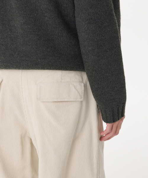 MUSINSA STANDARD（ムシンサスタンダード）の「コーデュロイパラシュートパンツ[クリーム]（その他パンツ・メンズ・その他・38/26/27/28/29/36/34/32/30/31/33）」の12枚目の写真