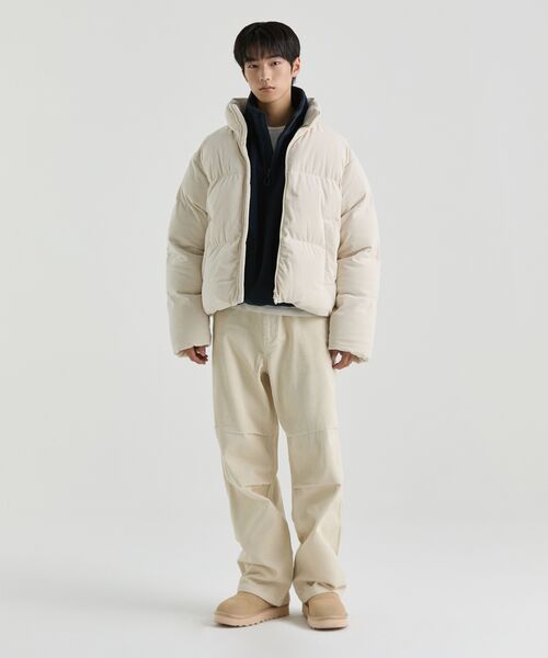 MUSINSA STANDARD（ムシンサスタンダード）の「コーデュロイパラシュートパンツ[クリーム]（その他パンツ・メンズ・その他・38/26/27/28/29/36/34/32/30/31/33）」の3枚目の写真