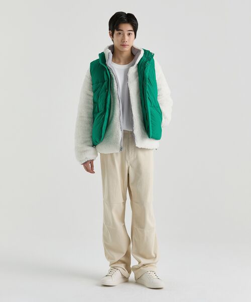 MUSINSA STANDARD（ムシンサスタンダード）の「コーデュロイパラシュートパンツ[クリーム]（その他パンツ・メンズ・その他・38/26/27/28/29/36/34/32/30/31/33）」の2枚目の写真