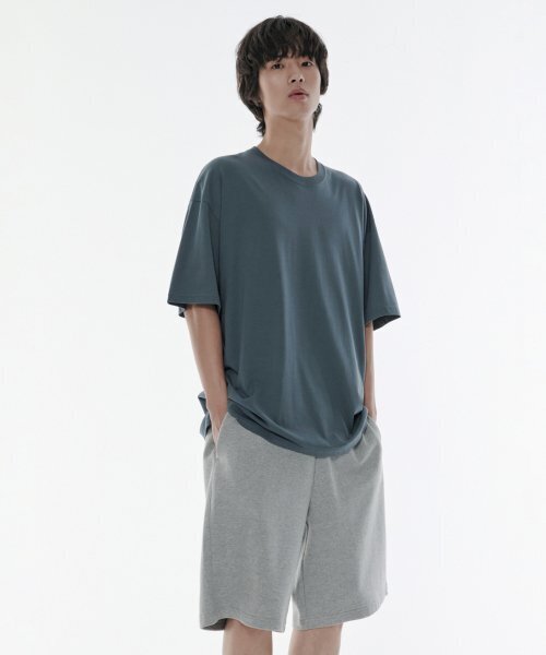 MUSINSA STANDARD（ムシンサスタンダード）の「バスケットボールスウェットショーツ [メランジグレー]（その他パンツ・メンズ・その他・XX-LARGE/XXX-LARGE/LARGE/MEDIUM/SMALL/X-LARGE）」の2枚目の写真