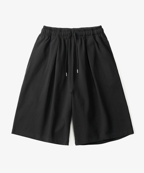 TOFFEE(トフィー)の「ワンタックハーフスウェットパンツ(ブラック)(その他パンツ・メンズ・その他・SMALL/MEDIUM/LARGE/X-LARGE)」の3枚目の写真