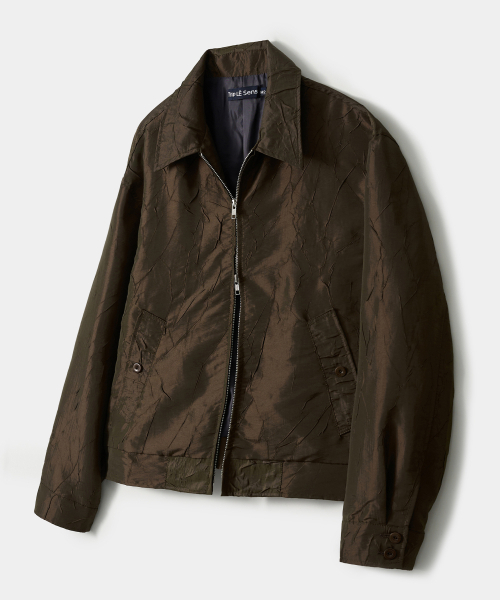 TRIP LE SENS(トリップ ル センス)の「プリーツクロップブルゾン_ブラック(ブルゾン・レディース・その他・MEDIUM/LARGE)」の5枚目の写真