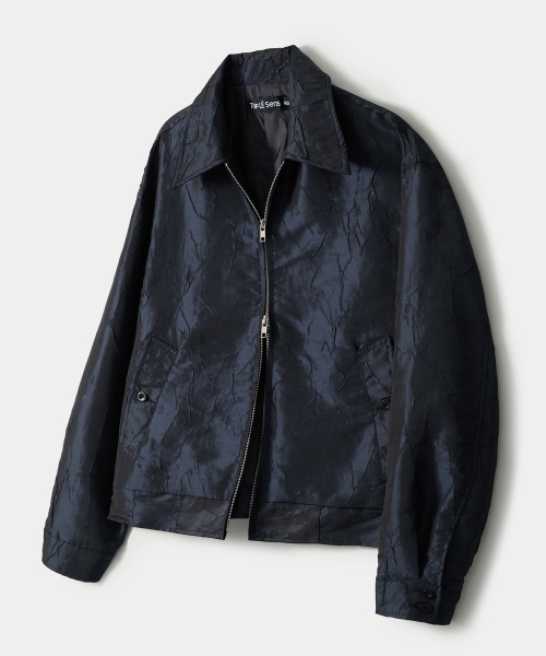 TRIP LE SENS(トリップ ル センス)の「プリーツクロップブルゾン_ブラック(ブルゾン・レディース・その他・MEDIUM/LARGE)」の6枚目の写真