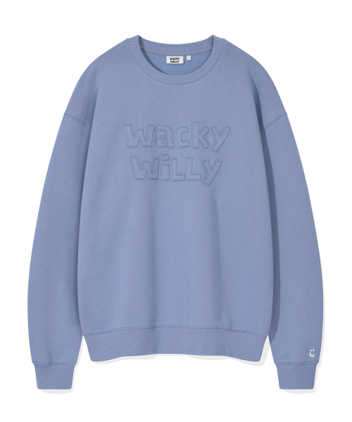 Wacky WiLLy(ワッキーウィリー)の「レタリングポイントスウェットブルー(スウェット・レディース・その他・SMALL/MEDIUM/LARGE/X-LARGE)」の1枚目の写真