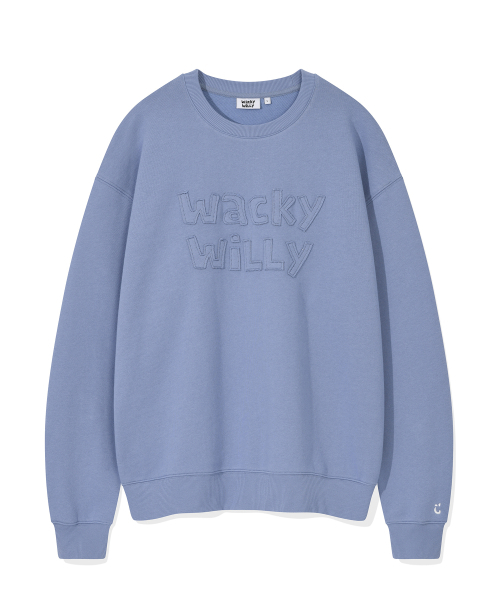 Wacky WiLLy(ワッキーウィリー)の「レタリングポイントスウェットブルー(スウェット・レディース・その他・SMALL/MEDIUM/LARGE/X-LARGE)」の2枚目の写真
