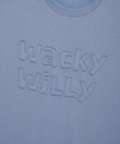 Wacky WiLLy(ワッキーウィリー)の「レタリングポイントスウェットブルー(スウェット・レディース・その他・SMALL/MEDIUM/LARGE/X-LARGE)」の5枚目の写真