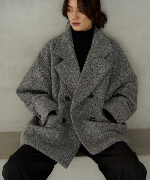 meilmada（メイルマダ）の「カールシャギーダブルコート（チェスター