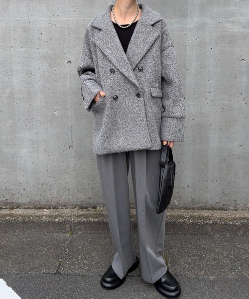 meilmada（メイルマダ）の「カールシャギーダブルコート（チェスター