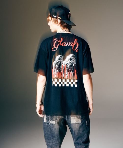 glamb(グラム)の「Good Luck T-Shirt IV / グッドラックTシャツⅣ(Tシャツ/カットソー・メンズ・ホワイト/ブラック・S/M/L)」の2枚目の写真