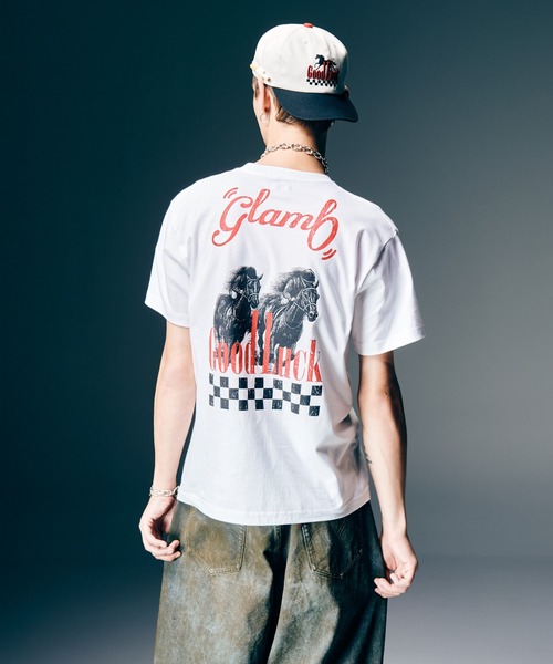 glamb(グラム)の「Good Luck T-Shirt IV / グッドラックTシャツⅣ(Tシャツ/カットソー・メンズ・ホワイト/ブラック・S/M/L)」の8枚目の写真