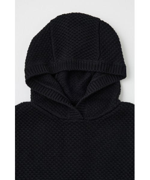 ARMANI EXCHANGE(アルマーニエクスチェンジ)の「フーデッドノースリーブニットトップス(ニット/セーター・レディース・ブラック・SMALL)」の2枚目の写真