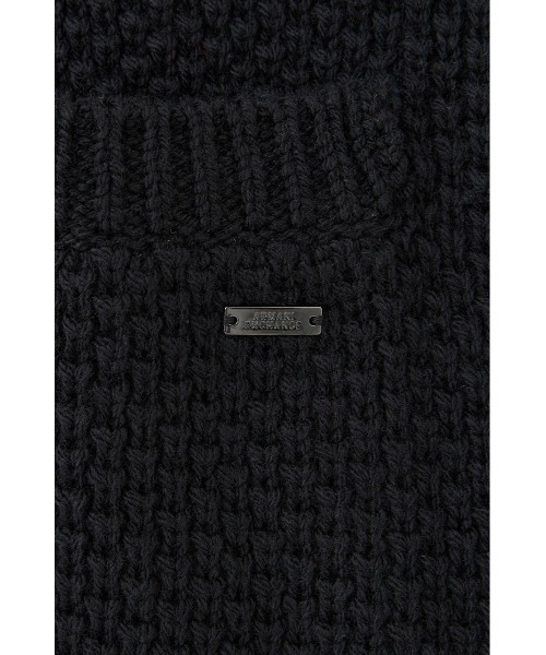 ARMANI EXCHANGE(アルマーニエクスチェンジ)の「フーデッドノースリーブニットトップス(ニット/セーター・レディース・ブラック・SMALL)」の5枚目の写真