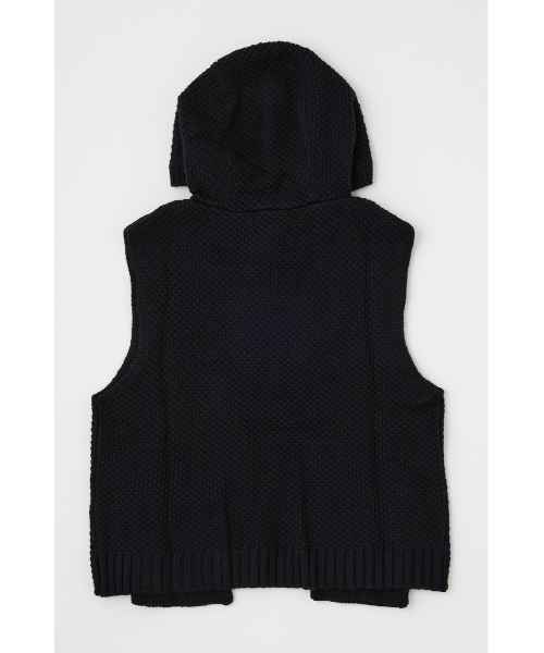 ARMANI EXCHANGE(アルマーニエクスチェンジ)の「フーデッドノースリーブニットトップス(ニット/セーター・レディース・ブラック・SMALL)」の6枚目の写真