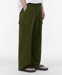 GLW（ジーエルダブリュ）の「ワイドフロントポケットサマーカーゴパンツカーキ（その他パンツ）」