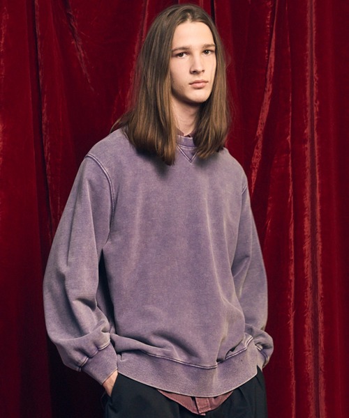 UNISEX》【ONE-MILE WEAR】Prime-Over Crew Neck Fade Sweat Pullover