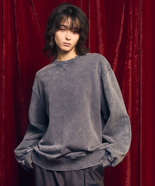 UNISEX》【ONE-MILE WEAR】Prime-Over Crew Neck Fade Sweat Pullover