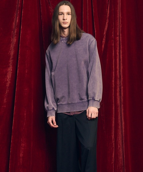 MAISON SPECIAL(メゾンスペシャル)の「《UNISEX》【ONE-MILE WEAR】Prime-Over Crew Neck Fade Sweat Pullover/ワンマイルウェアプライムオーバーフェードクルーネックプルオーバースウェット【MAISON SPECIAL/メゾンスペシャル】■セットアップ対応■(スウェット・メンズ・パープル/グレー/チャコールグレー/ブルー・0/1/2)」の19枚目の写真