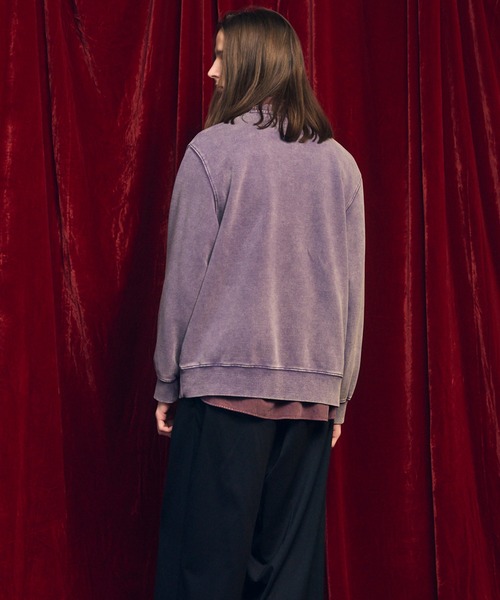 MAISON SPECIAL(メゾンスペシャル)の「《UNISEX》【ONE-MILE WEAR】Prime-Over Crew Neck Fade Sweat Pullover/ワンマイルウェアプライムオーバーフェードクルーネックプルオーバースウェット【MAISON SPECIAL/メゾンスペシャル】■セットアップ対応■(スウェット・メンズ・パープル/グレー/チャコールグレー/ブルー・0/1/2)」の21枚目の写真