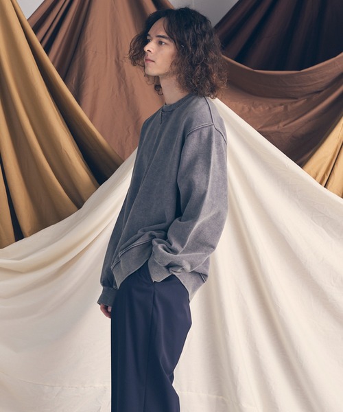 UNISEX》【ONE-MILE WEAR】Prime-Over Crew Neck Fade Sweat Pullover