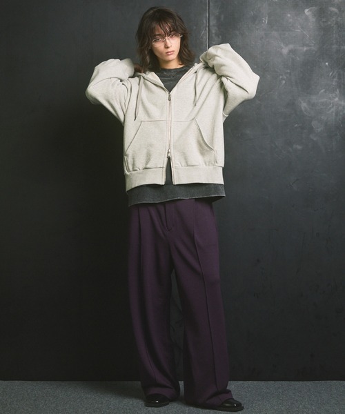 MAISON SPECIAL(メゾンスペシャル)の「《UNISEX》【ONE-MILE WEAR】Prime-Over Crew Neck Fade Sweat Pullover/ワンマイルウェアプライムオーバーフェードクルーネックプルオーバースウェット【MAISON SPECIAL/メゾンスペシャル】■セットアップ対応■(スウェット・メンズ・パープル/グレー/チャコールグレー/ブルー・0/1/2)」の7枚目の写真