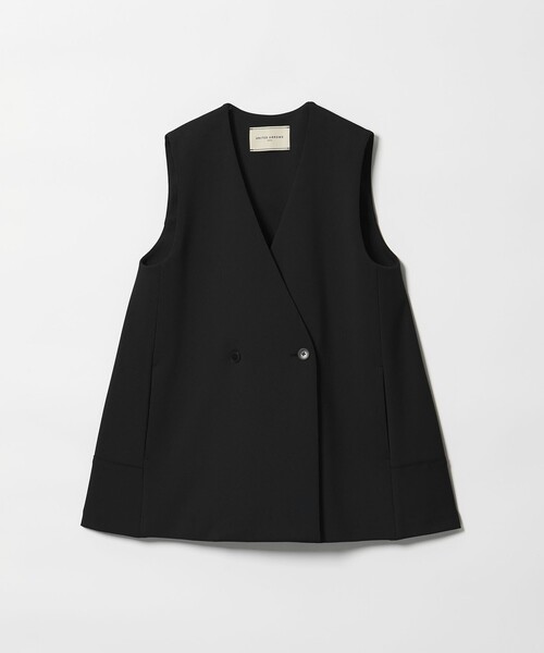 UNITED ARROWS(ユナイテッドアローズ)の「SPONGY バックフレア ベスト(ベスト・レディース・オフホワイト/ブラック/ネイビー・38/36)」の5枚目の写真