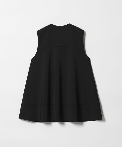 UNITED ARROWS(ユナイテッドアローズ)の「SPONGY バックフレア ベスト(ベスト・レディース・オフホワイト/ブラック/ネイビー・38/36)」の6枚目の写真
