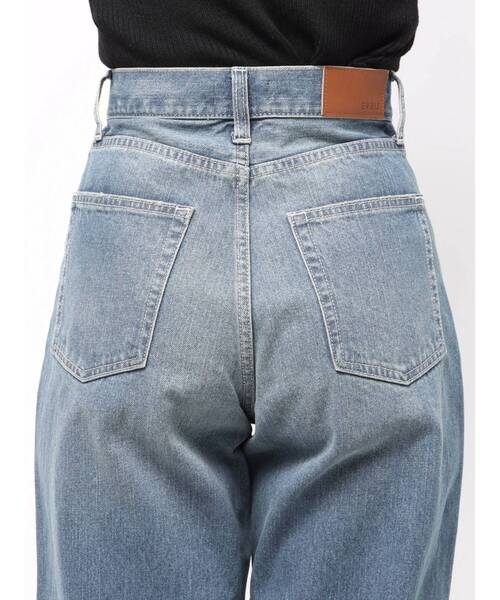 EVRIS（エヴリス）の「ハイウエストリボンレースワイドデニムパンツ（デニムパンツ・レディース・ブルー/インディゴブルー・MEDIUM/SMALL）」の13枚目の写真